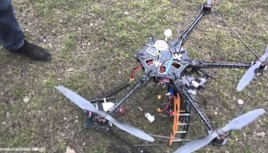 Quadcopter crashes in Udhampur