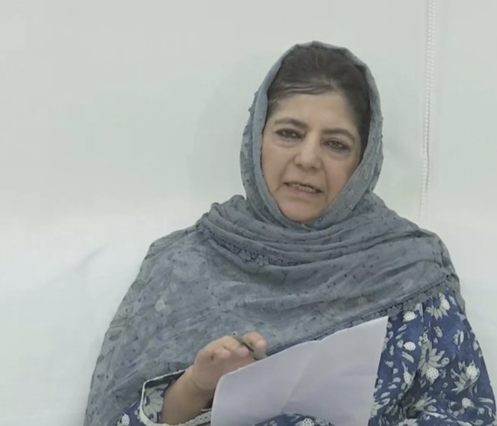 Mehbooba Mufti : J&K Was A Laboratory For BJP, Entire Country Risks Kashmirisation