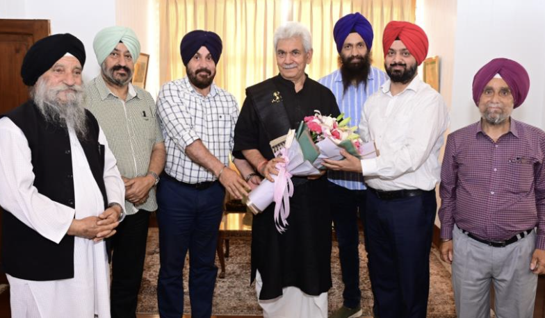 Gurudwara Parbandhak Committee Pulwama Delegation calls on Lt Governor