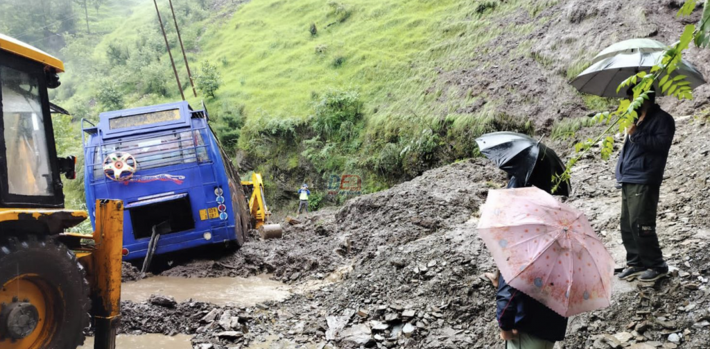 Landslide Hits Bus In Doda, Two Dead