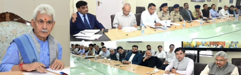 LG Chairs High Level Meeting to review Muharram arrangements with eminent representatives of Shia Community, Officials of Civil and Police Administration