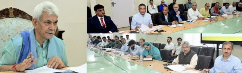 LG chairs a review meeting of Agriculture Production Department
