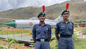 Two college students from Bengaluru pedal 3,200 kilometres to honour the martyrs at the Kargil War Memorial.