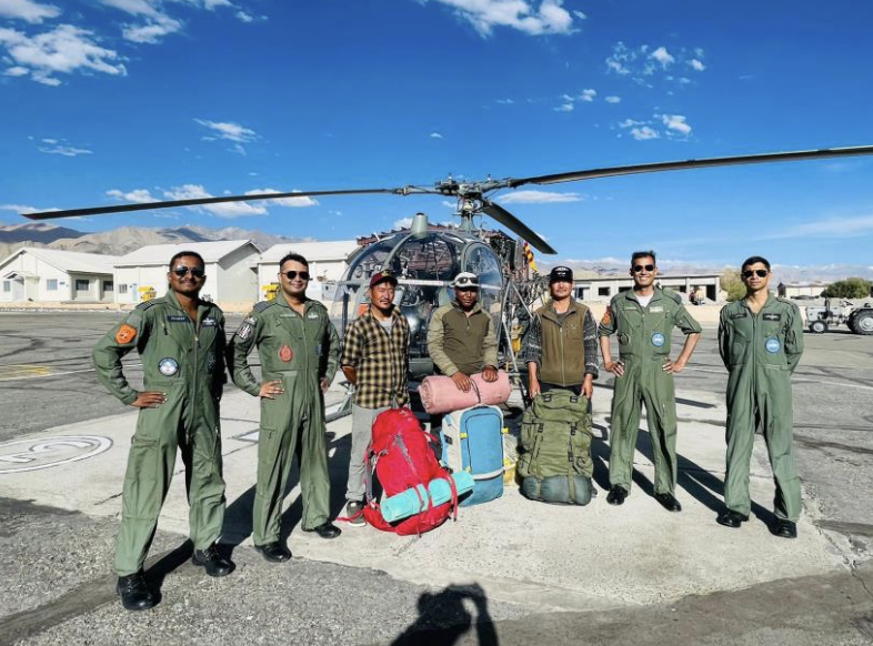 IAF rescues 5 UTDRF personnel in Ladakh