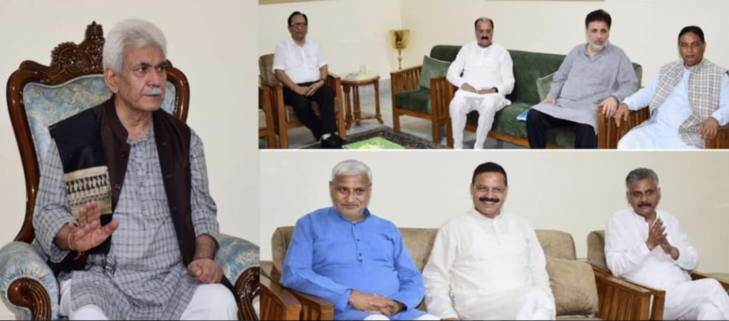 Senior BJP leaders Delegation call on LG