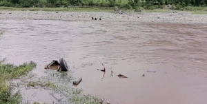 Truck Carrying Grains Falls Into River Along Jammu-Poonch Highway; Rescue Operation Underway