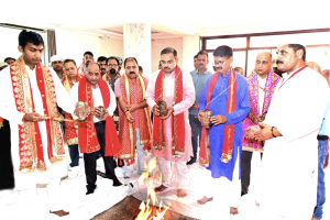  Special Prayers Mark 38th Foundation Day Of Mata Vaishno Devi Shrine Board In J&K