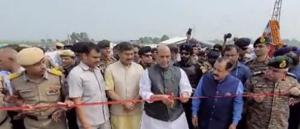 Rajnath Singh inaugurates 90 infra projects in Jammu