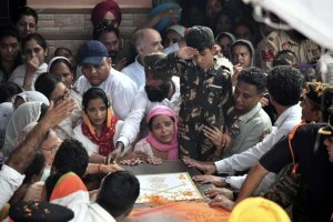 6-Year-Old Son Bids Farewell As Col Manpreet Singh Is Cremated
