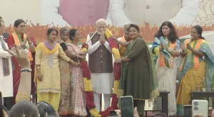 PM felicitated at BJP headquarters over women's reservation bill passage