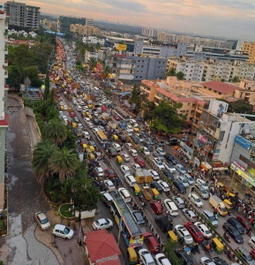 A day after bandh, 3.5 lakh vehicles choke Bengaluru’s Outer Ring Road leading to massive traffic congestion