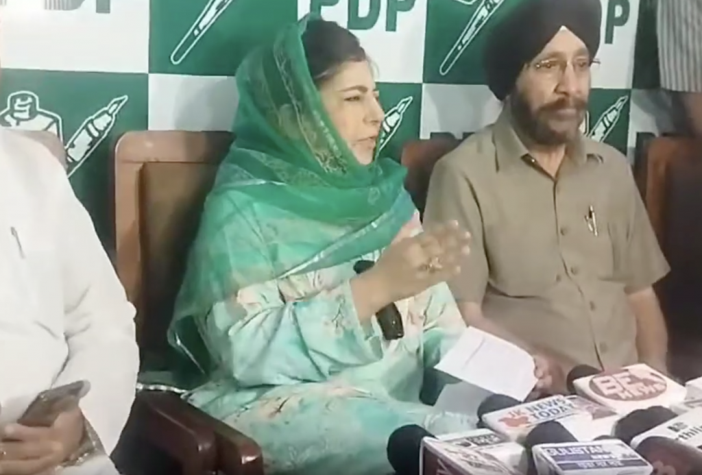 Mehbooba Hits Out At JK CS Over ‘Backdoor Appointments’ Remark