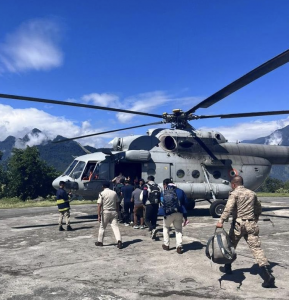  Choppers evacuate stranded tourists from North Sikkim for 2nd day