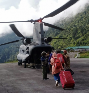  Sikkim floods: IAF says ,176 civilians including 16 foreign nationals evacuated