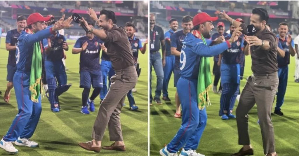 Irfan dances with Rashid to fulfill his promise following Afghanistan’s historic victory over Pakistan