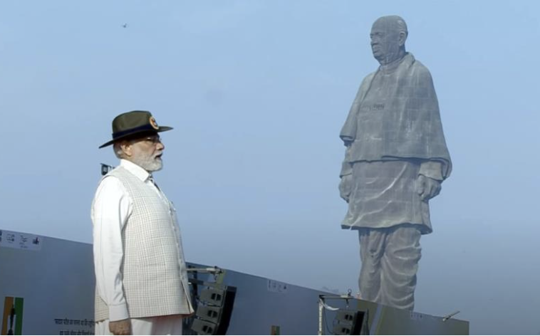 PM Modi pays tribute to Sardar Vallabhbhai Patel at Statue of Unity in Gujarat