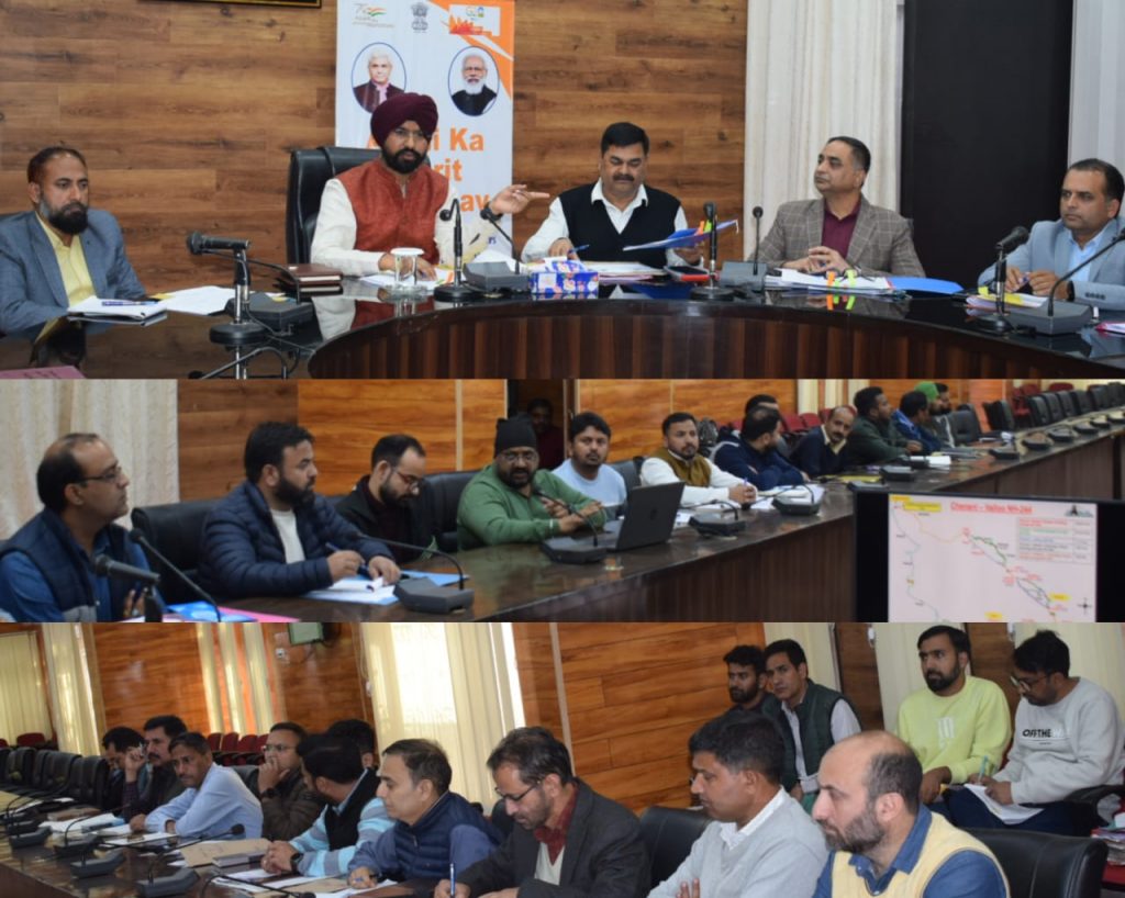 DC Doda reviews progress on NH-244 project, Land Acquisition