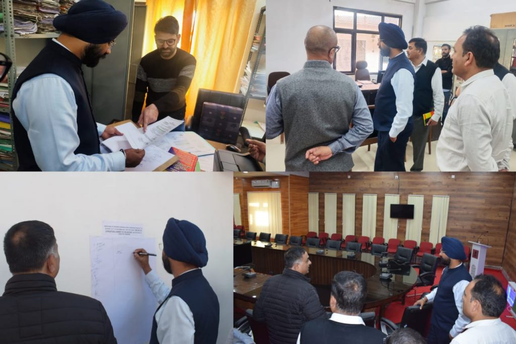 DC Doda inspects different sections of District Administrative Office