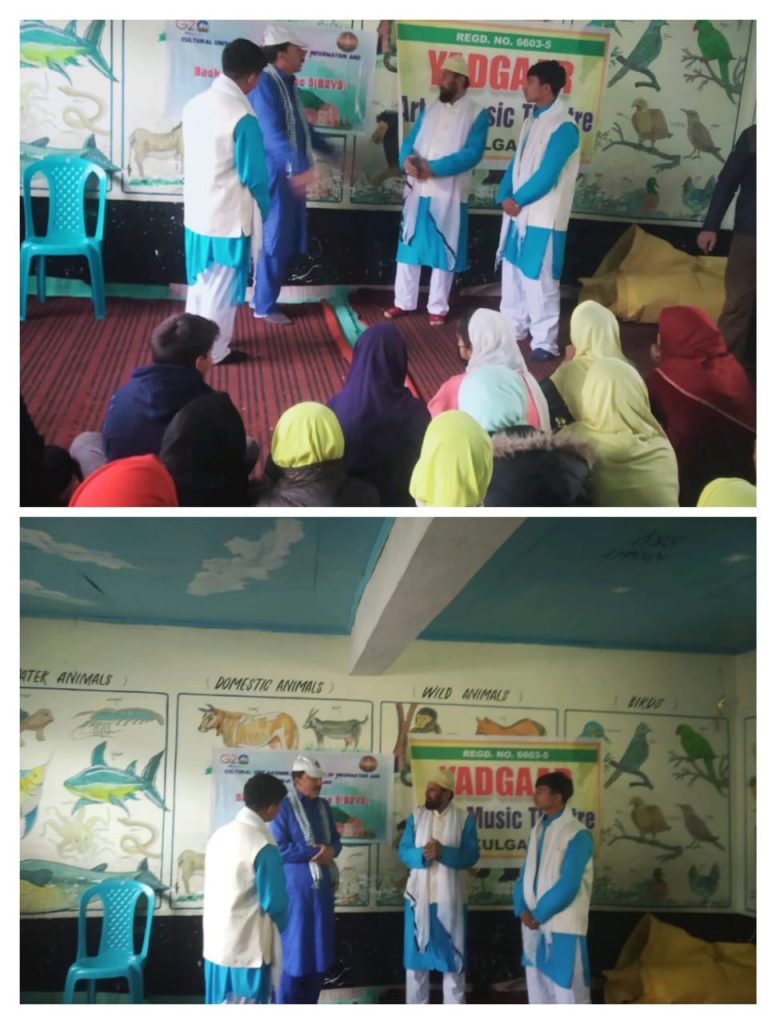 DIPR’s Cultural Unit Kashmir organises Nukkad Natak on B2V-5 at Kulgam