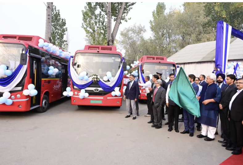 LG launches Srinagar Smart City’s 100 Electric Buses under Srinagar Electric Bus Project
