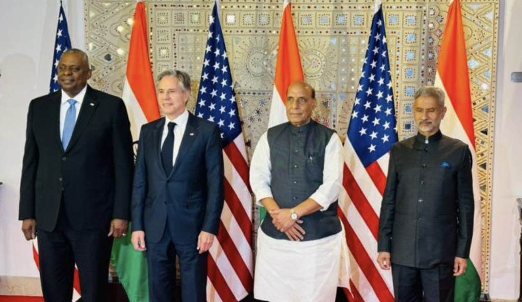 US-India 2+2 Ministerial Dialogue: EAM, Rajnath Singh meet with US counterparts