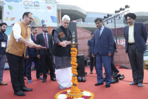  LG attends J&K Union Territory Day celebration at 42nd India International Trade Fair 2023