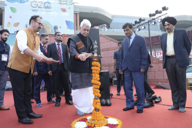 LG attends J&K Union Territory Day celebration at 42nd India International Trade Fair 2023