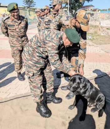 Indian Army’s K9 awarded for tracking down Pakistani terrorists during Rajouri encounter