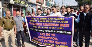 Vigilance Awareness Week: DC Rajouri flags off Mega Walkathon