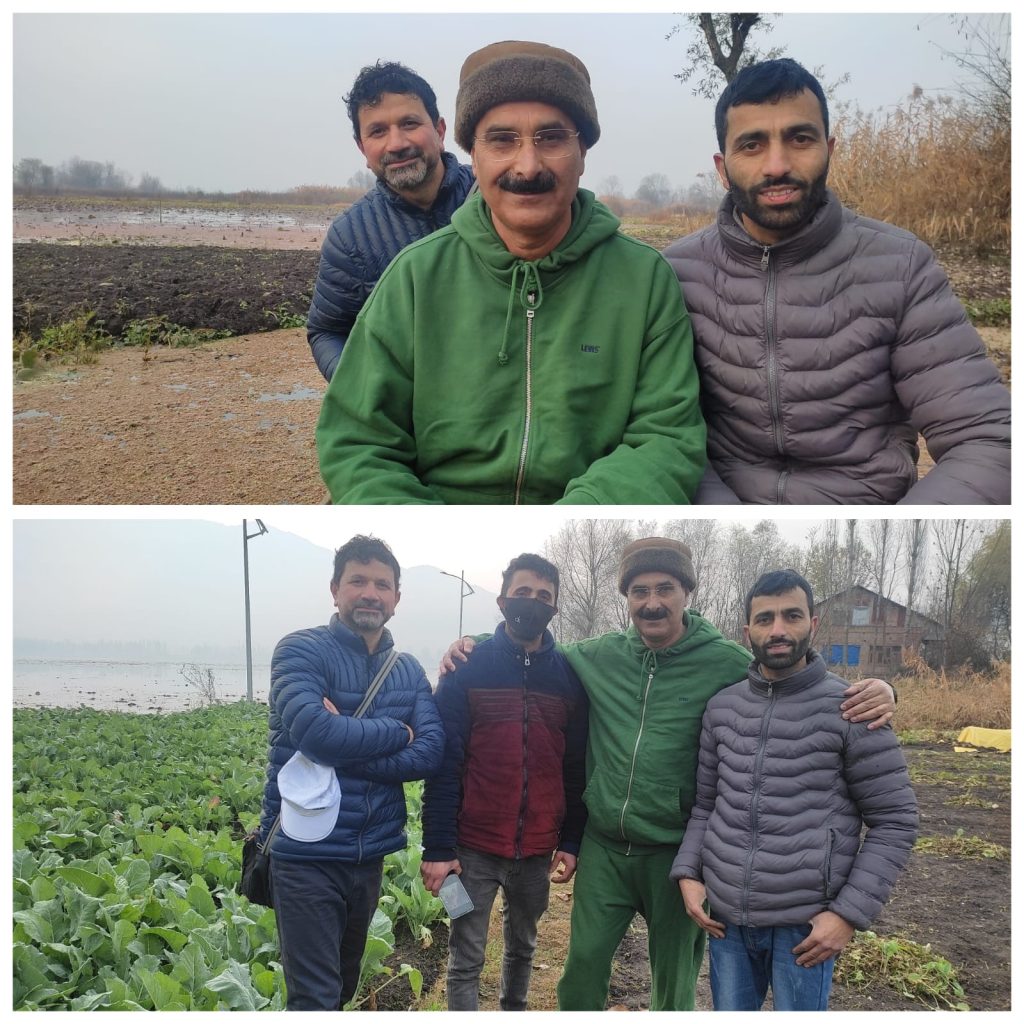 Director Agriculture visits Interiors of Dal Lake