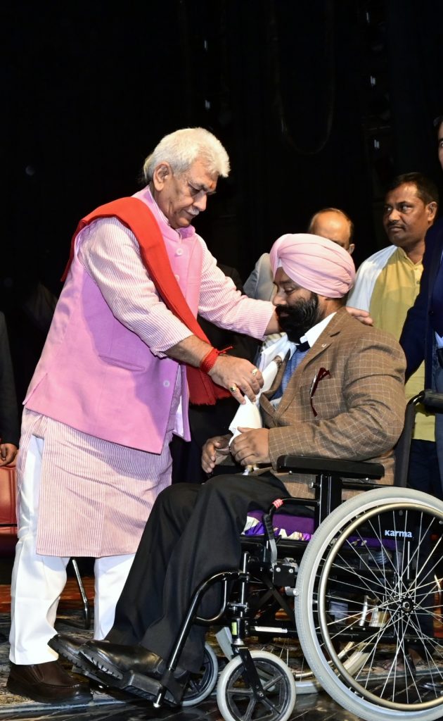 Lt Governor attends Kalpana Kala Kendra’s International Day of Persons with Disabilities event at Jammu