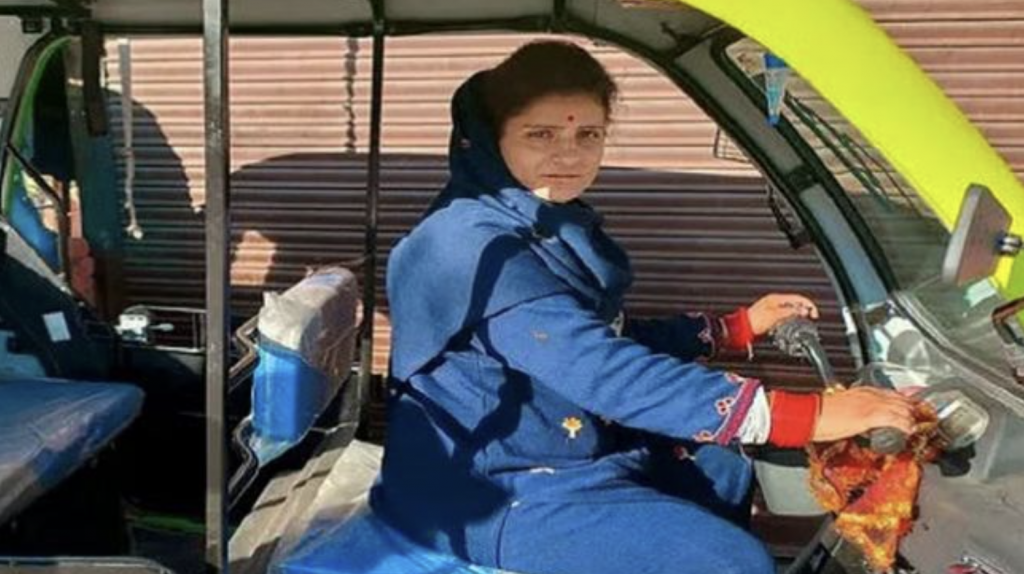 Mother of 2 breaks stereotype to become first female e-rickshaw driver in Chenab valley