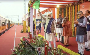 PM Inaugurates Redeveloped Ayodhya Railway Station, Flags Off 8 Trains