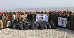 NCC Cadets, Local Civic Bodies jointly launch 'Plastic Free Tawi Campaign' at Nagrota