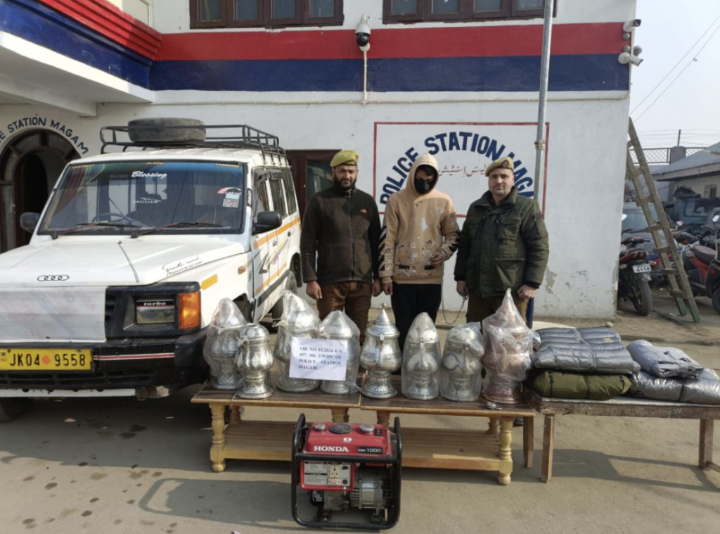 Budgam Police Cracks Burglary Case, 1 Arrested