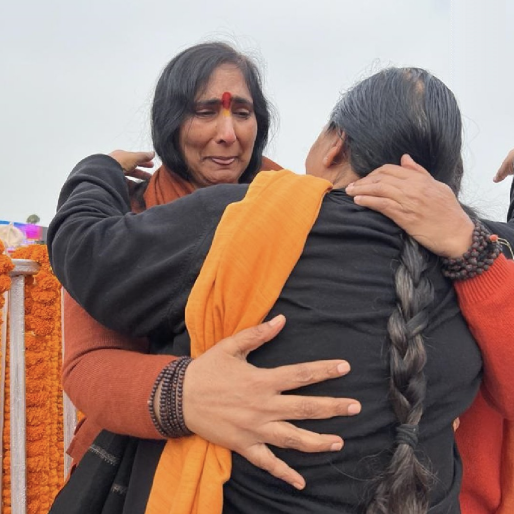 Tears, hugs and happiness; Pran Pratishtha an epochal moment for Uma Bharti, Sadhvi Rithambhara