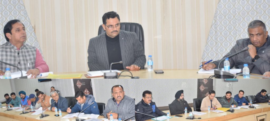 Deputy Commissioner Rajouri reviews progress of work on JJM Works