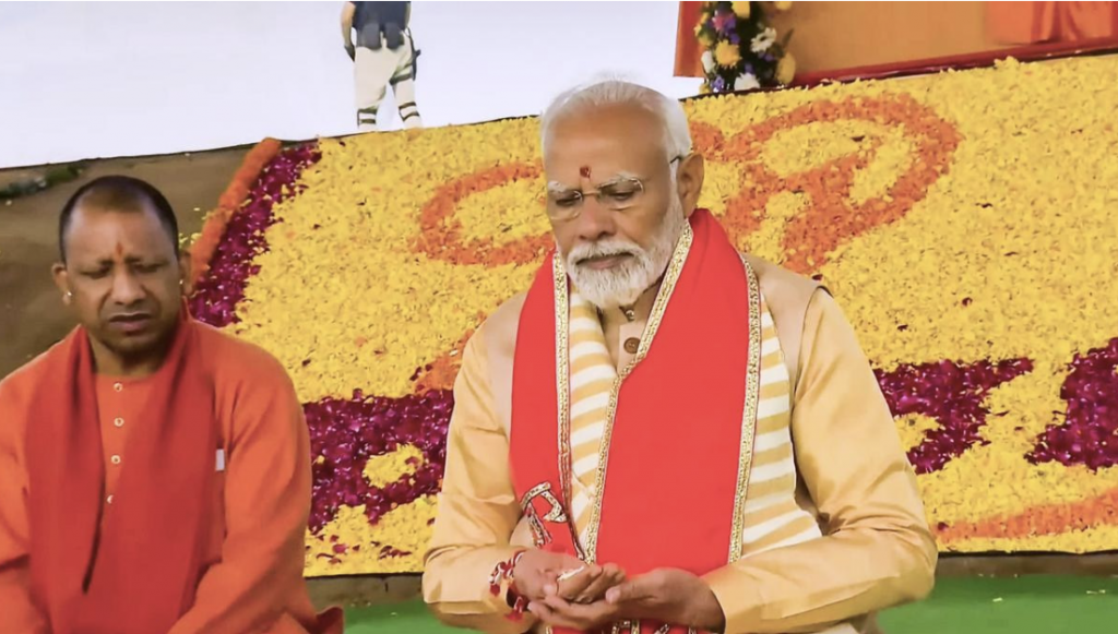 PM Modi Lays Foundation Stone Of Shri Kalki Dham Temple In UP