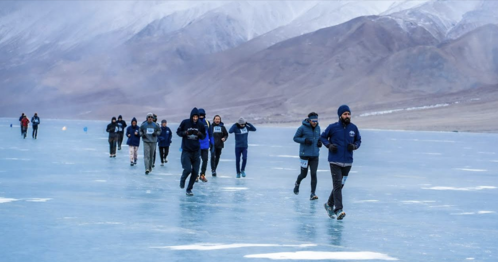 World’s Highest Pangong ‘Frozen Lake’ Marathon conducted