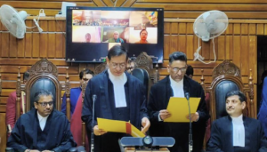 Chief Justice administers oath of office to Justice Mohd. Yousuf Wani