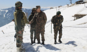 Chinar Corps commander reviews counter-infiltration grid along LoC