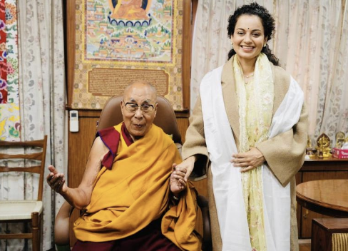Kangana Ranaut meets Dalai Lama in Himachal Pradesh’s Dharamshala
