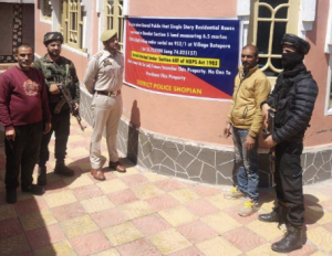J&K Police attaches illegal property worth Lakhs of notorious drug peddler in Shopian