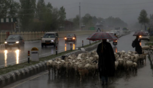 Rains relent as night temperature drops in Jammu & Kashmir