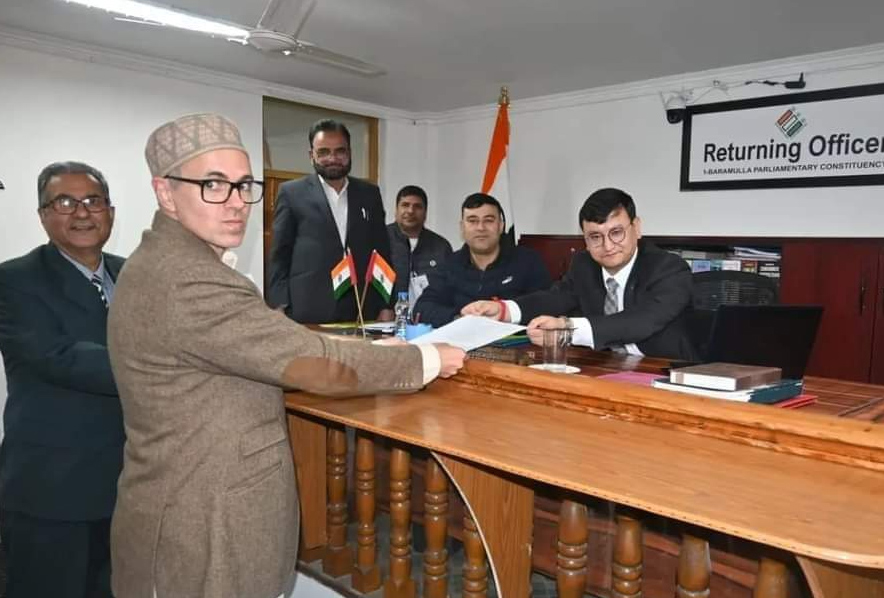 Lok Sabha Polls | Omar Abdullah Files Nomination For Baramulla Seat