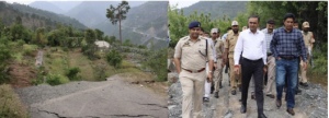 Div Com Jammu visits Pernote Village, meets land subsidence victims