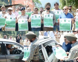 Green Bhaderwah-Clean Bhaderwah: District Admin distributes Disposable Bags among Tourists at Nalthi