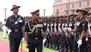 Outgoing Army Chief Gen Manoj Pande accorded with Guard of Honour on last day in office