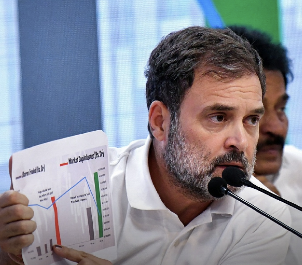 Rahul alleges Modi Shah ‘directly involved’ in stock market ‘scam’ seeks JPC probe