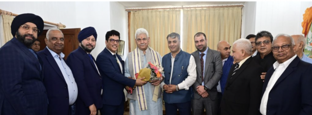 Delegation Of ECS Export Promotion Council Calls On LG Manoj Sinha